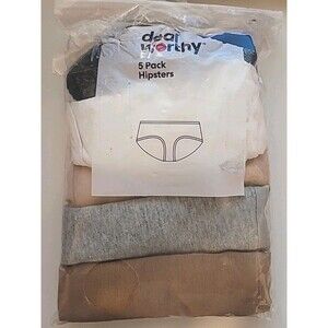 Dealworthy 4 Pack Women's Hipster Briefs, Size L, Damaged Packaging